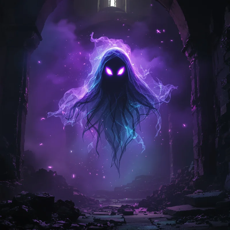 Floating ghost-inspired PFP.