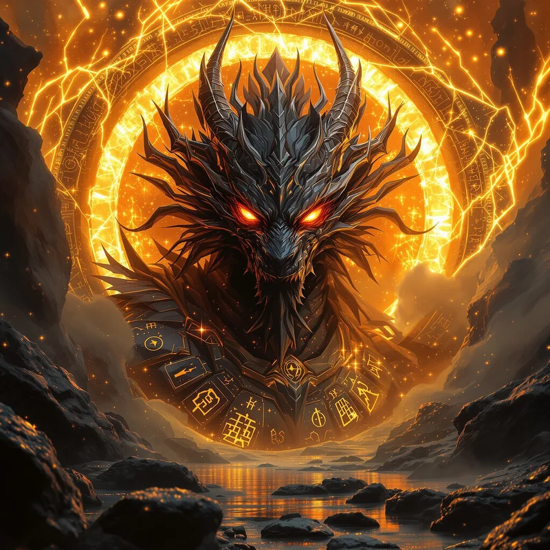 Dimensional dragon-inspired PFP.