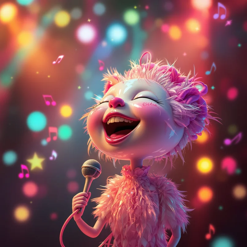 Singing balloon-inspired PFP.