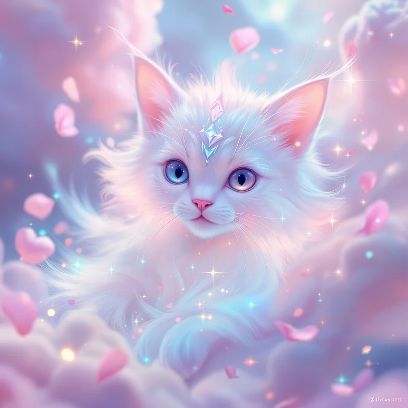Mythical feline-inspired PFP.