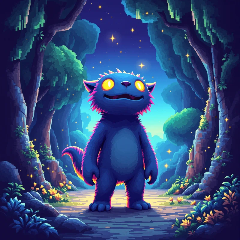 Pixel fantasy creature PFP.