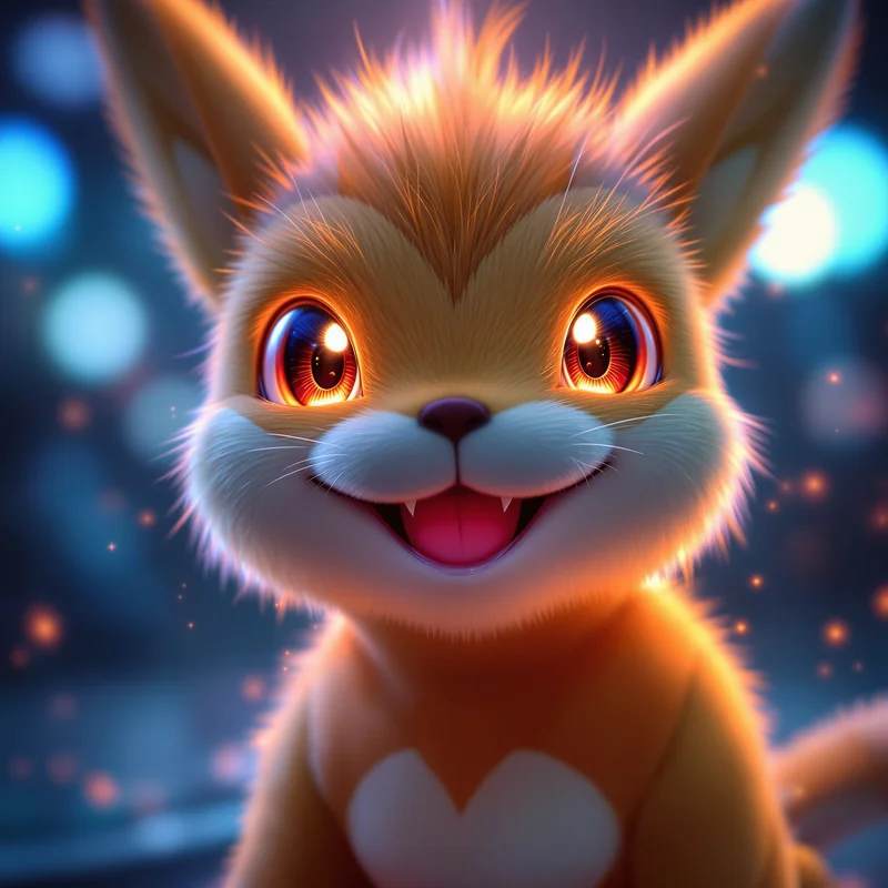 Pokemon avatar profile image with expressive face and recognition