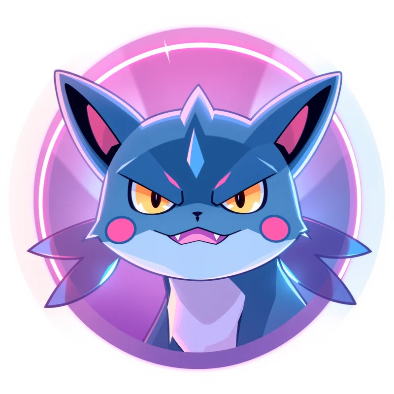 Pokemon avatar profile image with expressive face and recognition