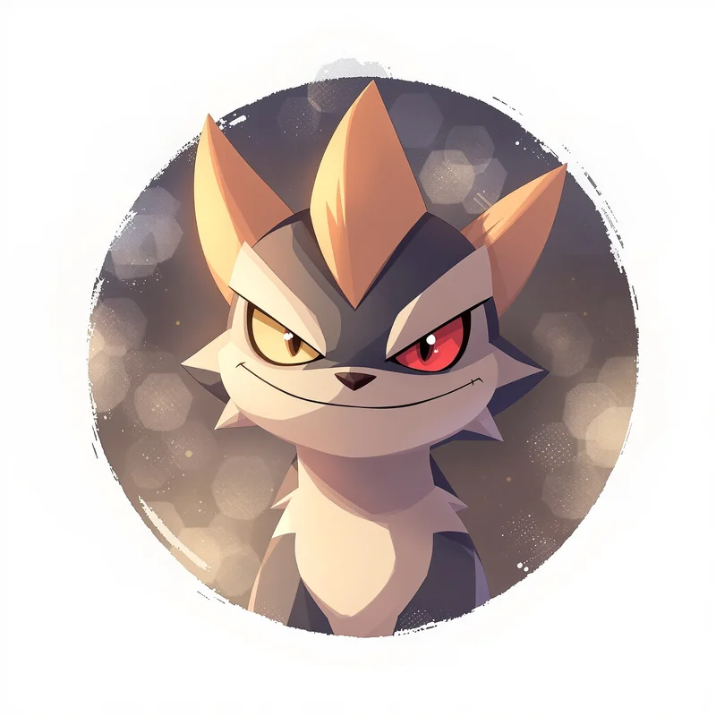 Pokemon avatar portrait optimized for emotion and recognition