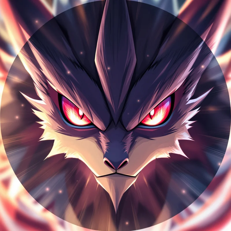 Pokemon avatar portrait optimized for emotion and recognition