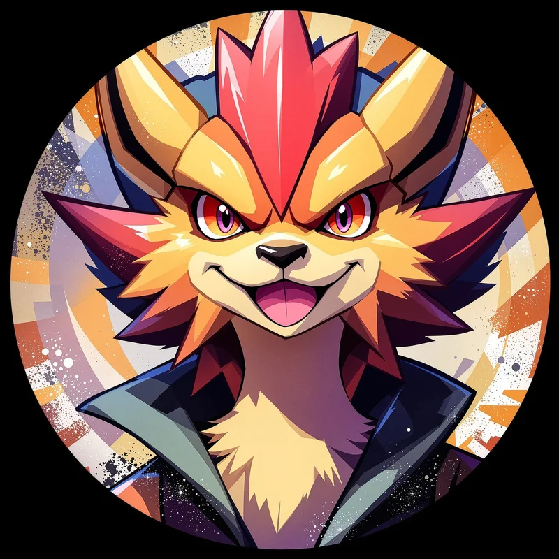 Pokemon avatar portrait optimized for emotion and recognition