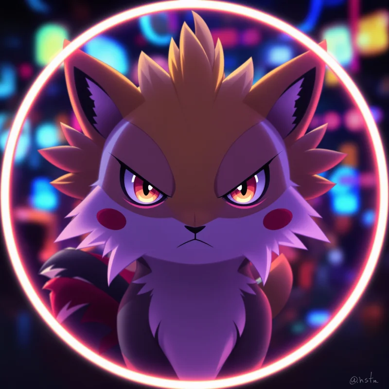 Pokemon avatar portrait optimized for emotion and recognition