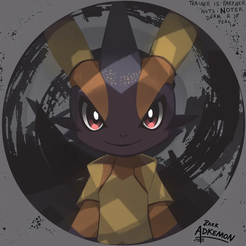 Pokemon avatar profile image with expressive face and recognition