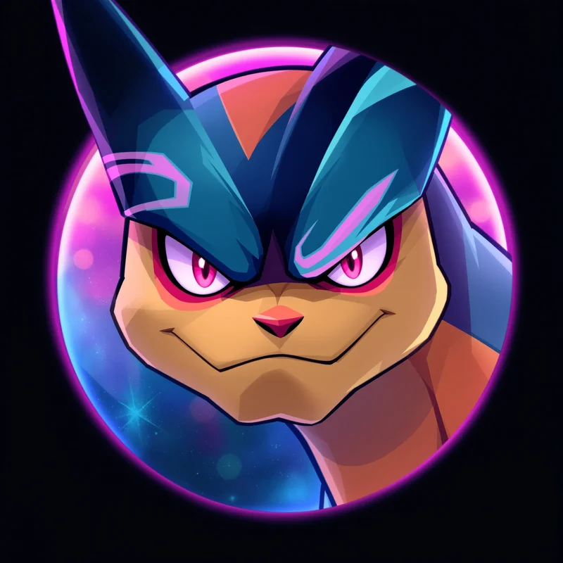 Pokemon avatar profile image with expressive face and recognition