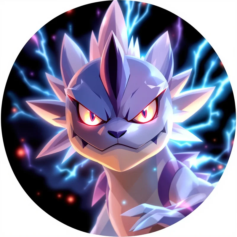 Pokemon PFP icon with anime style and expressive clarity