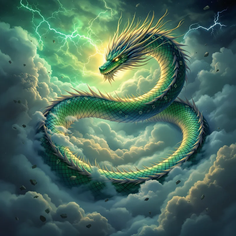 Celestial serpent-inspired PFP.
