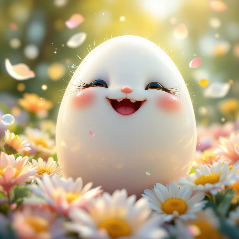 Egg-inspired smiling companion PFP.