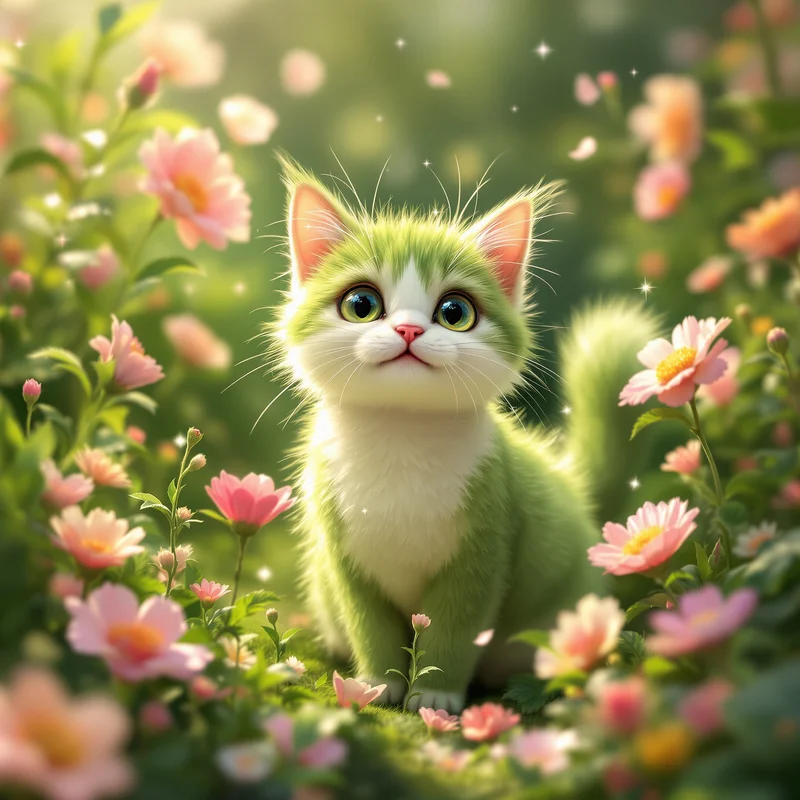 Grass cat-inspired PFP.