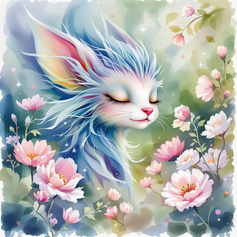 Watercolor creature-inspired PFP.