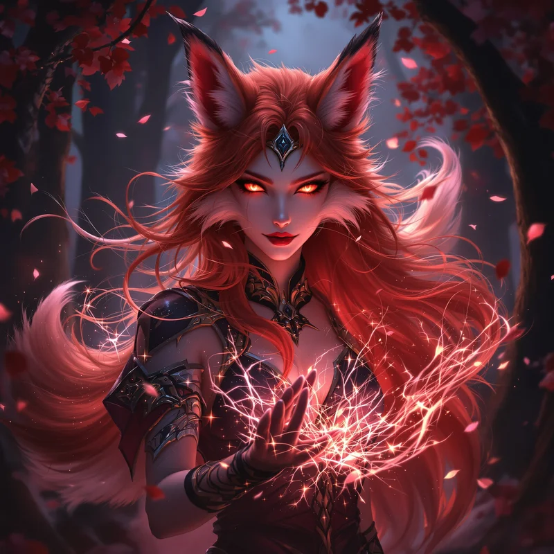 Illusion fox-inspired PFP.