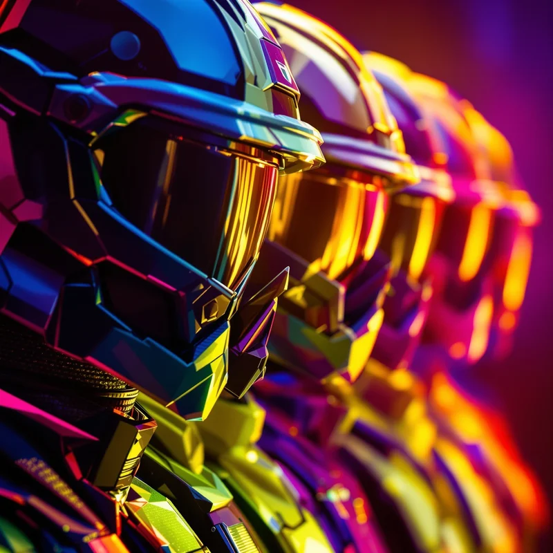 Power Rangers avatar profile image with color role clarity