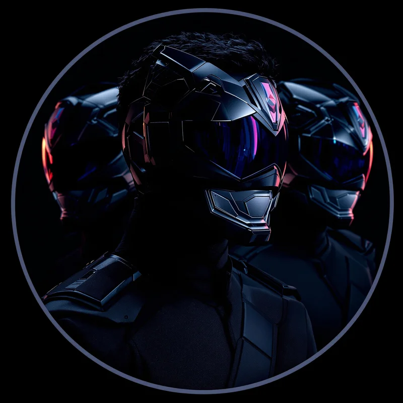 Power Rangers PFP with structured composition and identity focus