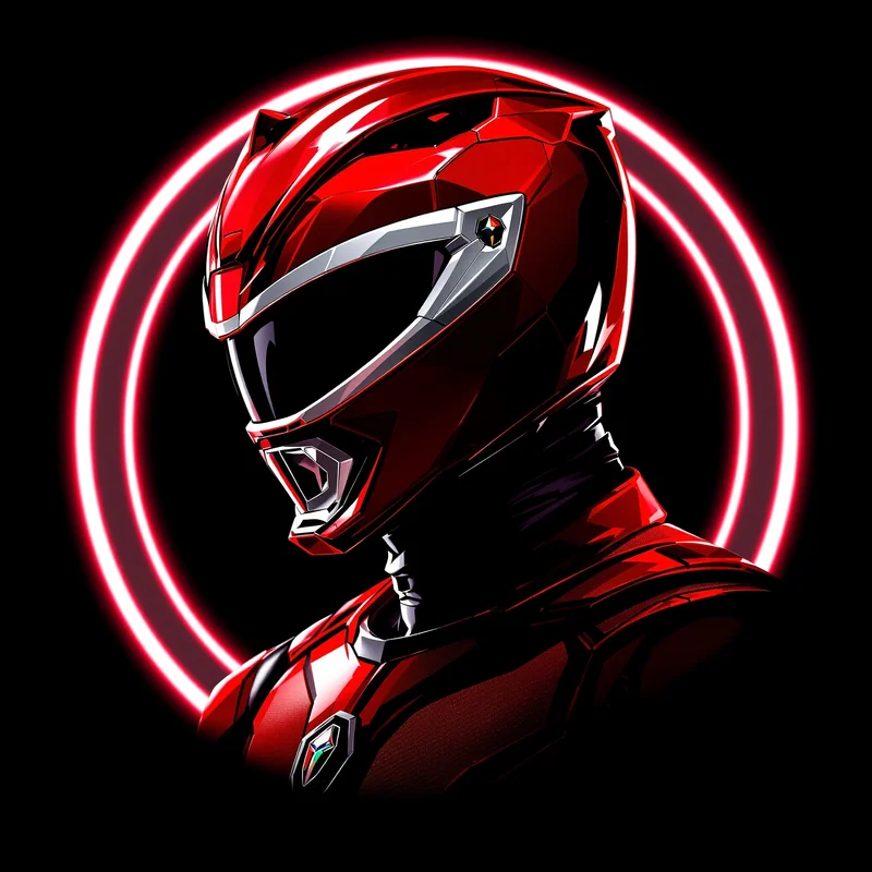 Power Rangers PFP with structured composition and identity focus