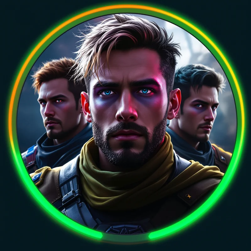 Power Rangers avatar portrait with heroic team personality