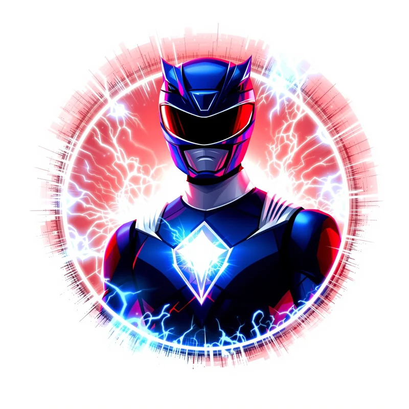 Power Rangers avatar profile image with color role clarity