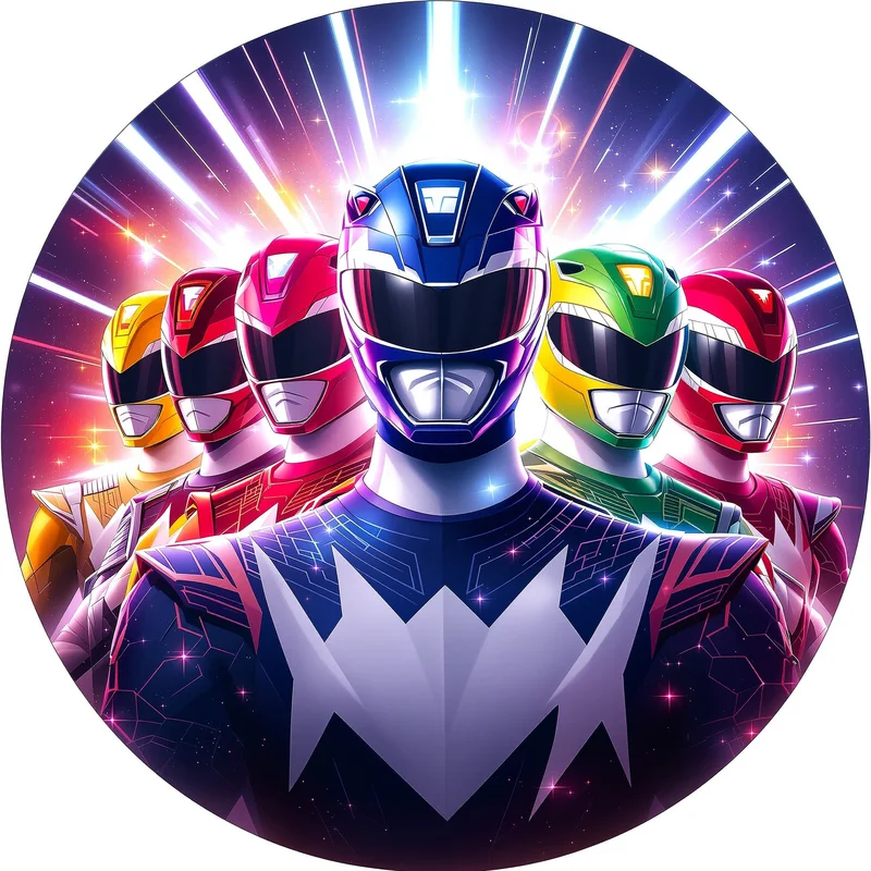 Power Rangers avatar profile image with color role clarity