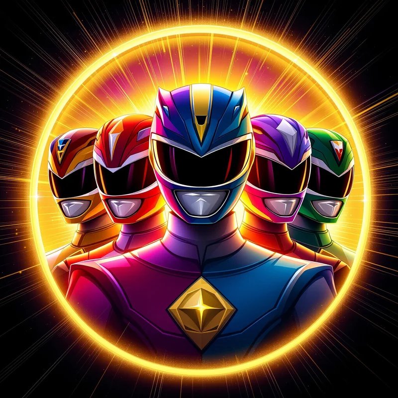 Power Rangers PFP avatar with team identity and strong readability