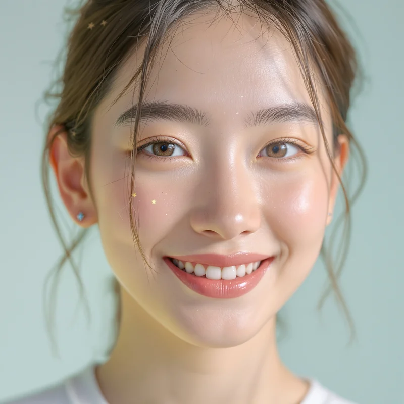 colorful preppy avatar image with mint green accents for avatar display