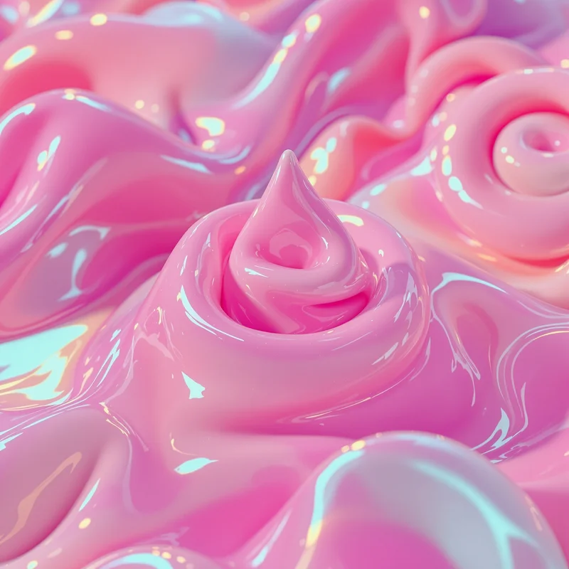 Bubblegum pink preppy PFP with playful glossy vibe