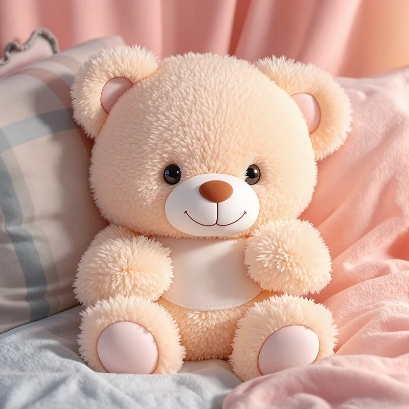 Teddy preppy PFP with cozy pastel comfort
