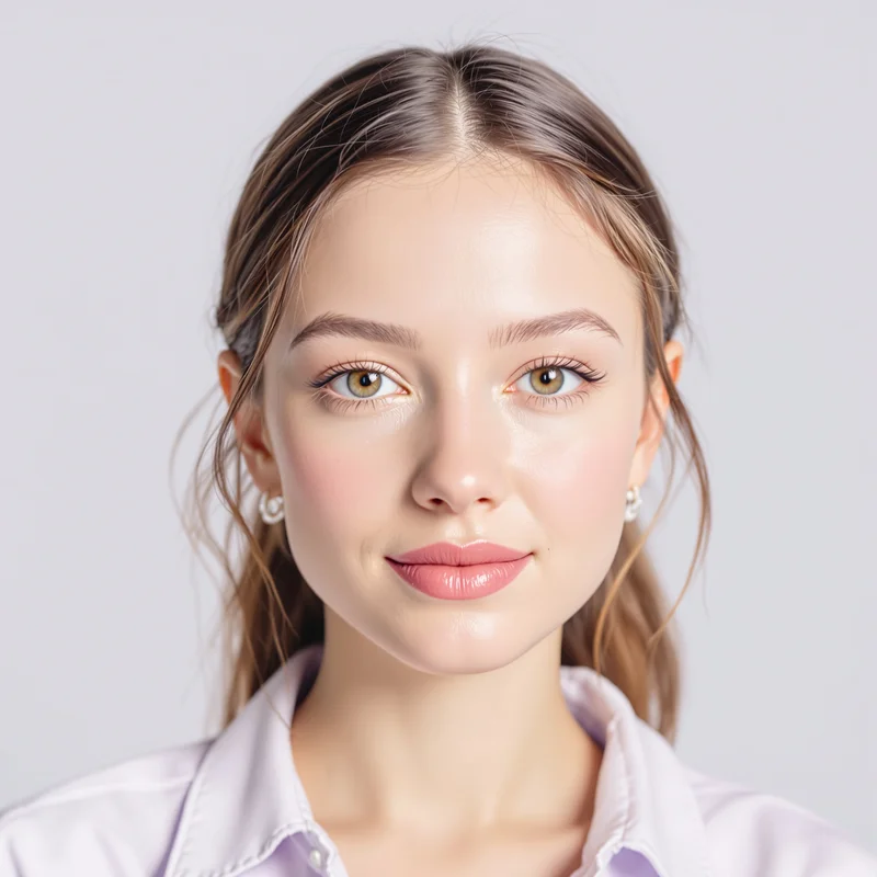 preppy anime avatar portrait with pastel pink palette for social media avatar