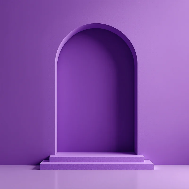 Purple Arch Niche Background
