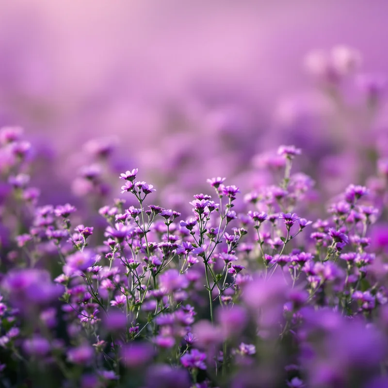 Purple Flower Field Background