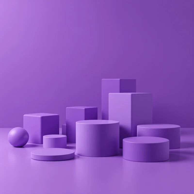 Purple Geometric Block Background