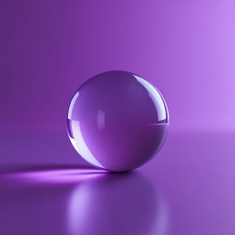 Purple Glass Orb Background