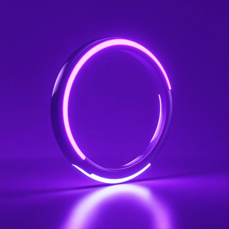 Purple Neon Ring Background
