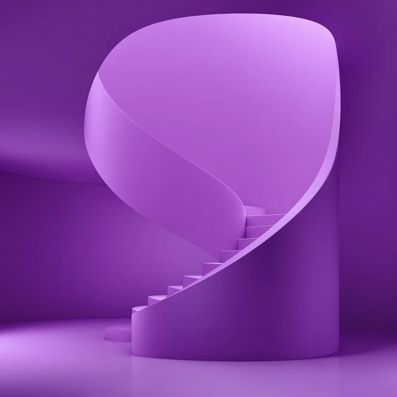 Purple Stair Curve Background