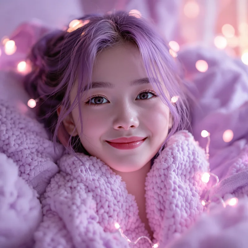 Purple aesthetic avatar.