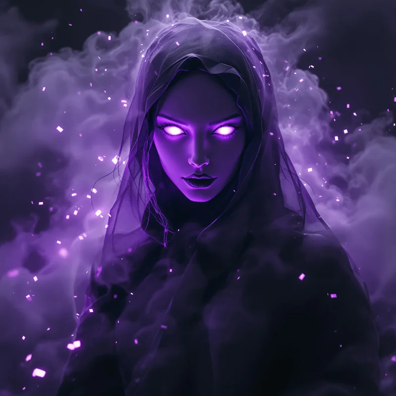 Purple ghost avatar.