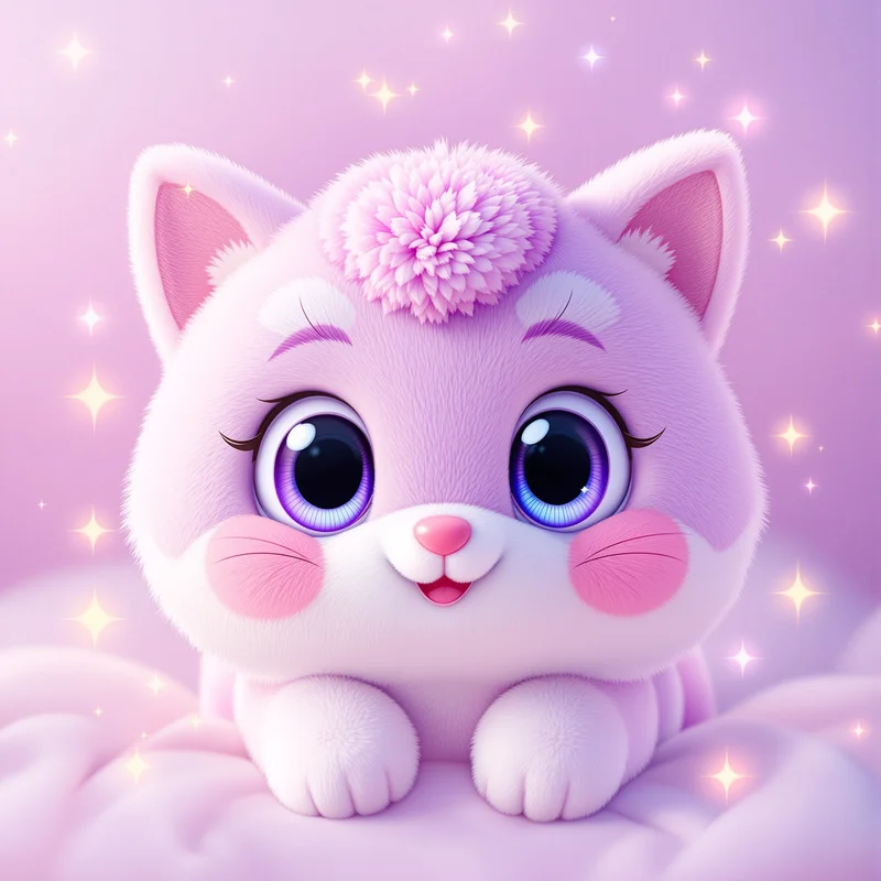 Purple plush avatar.