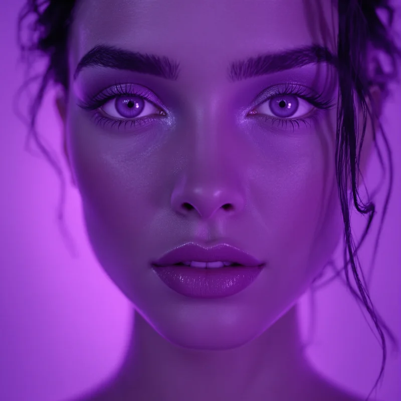 Purple profile image optimized for depth and recognition