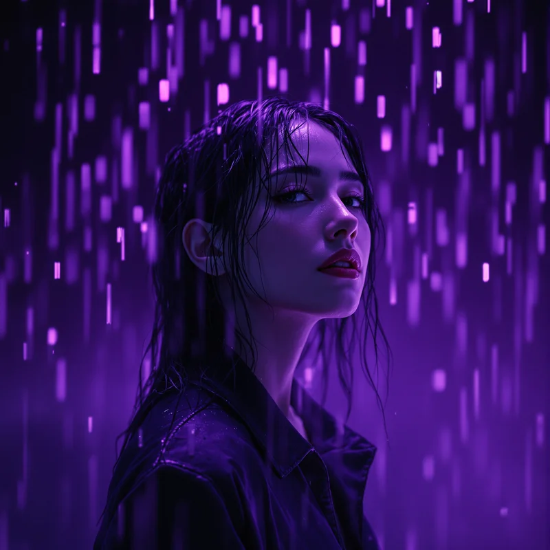 Purple rain avatar.