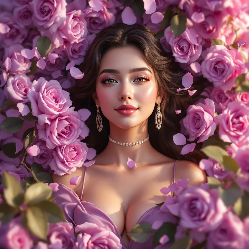 Purple rose avatar.
