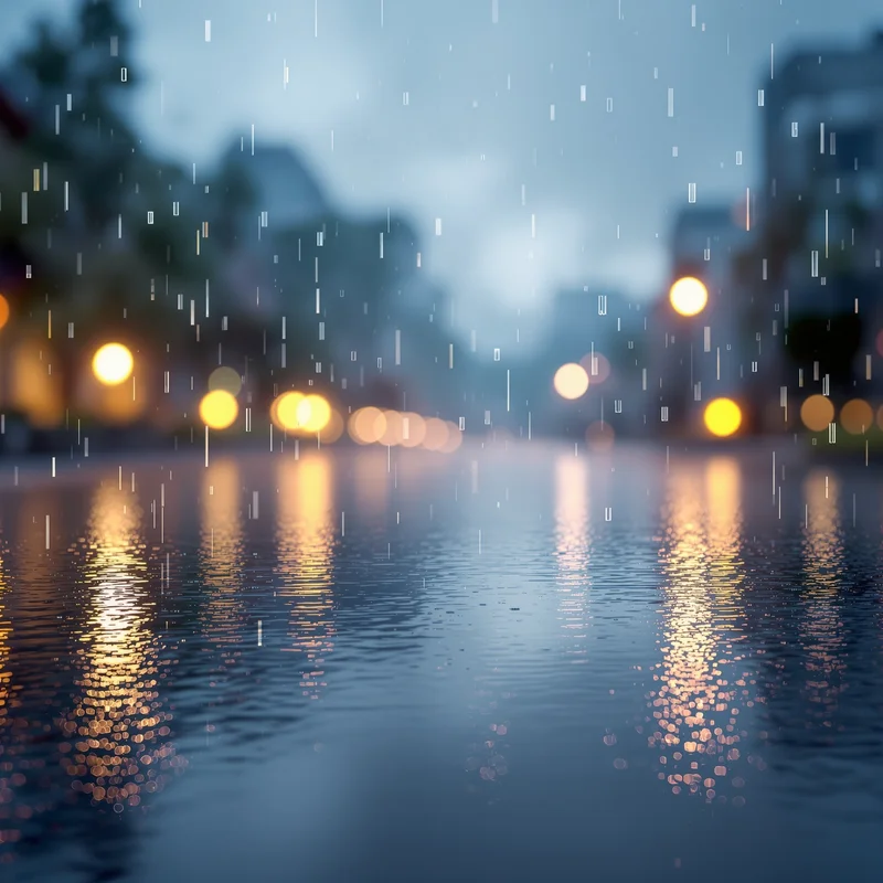 Calm light rain background