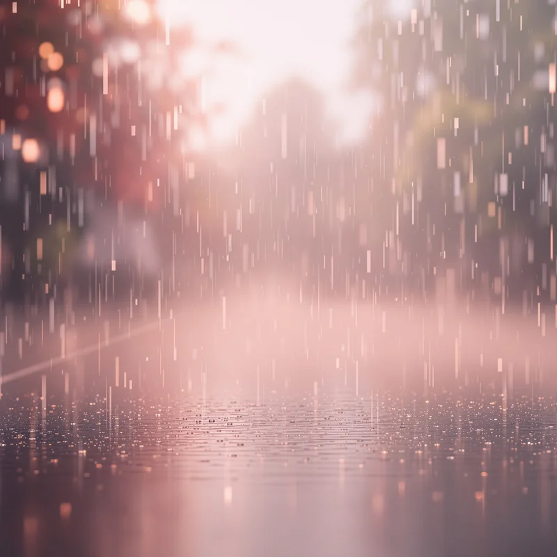 Calm misty rain background