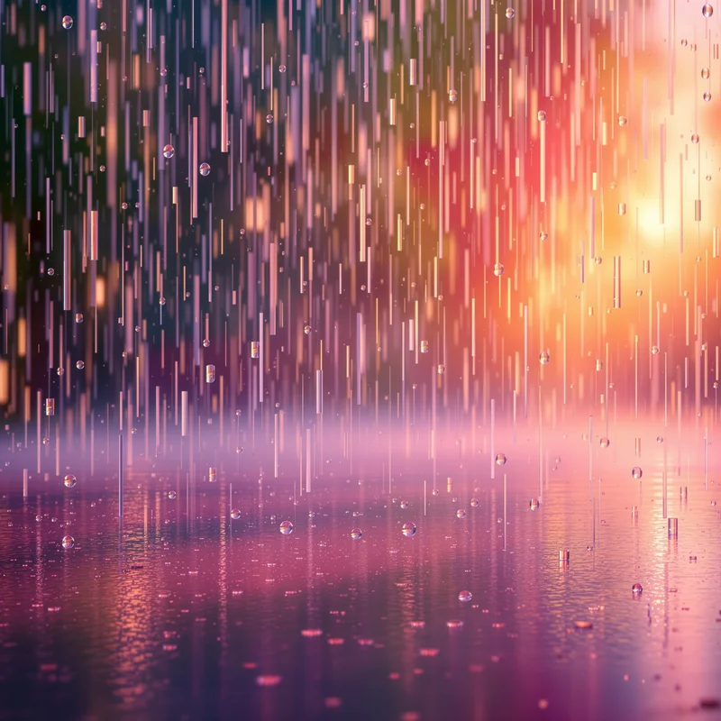 Fresh gentle rain background
