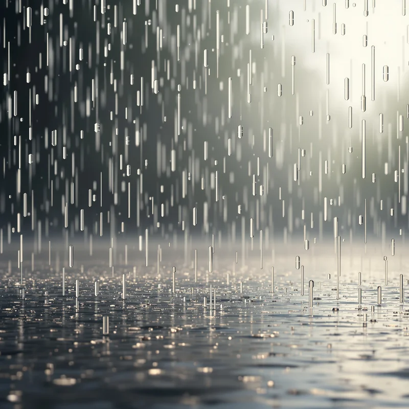 Gentle calm rain background