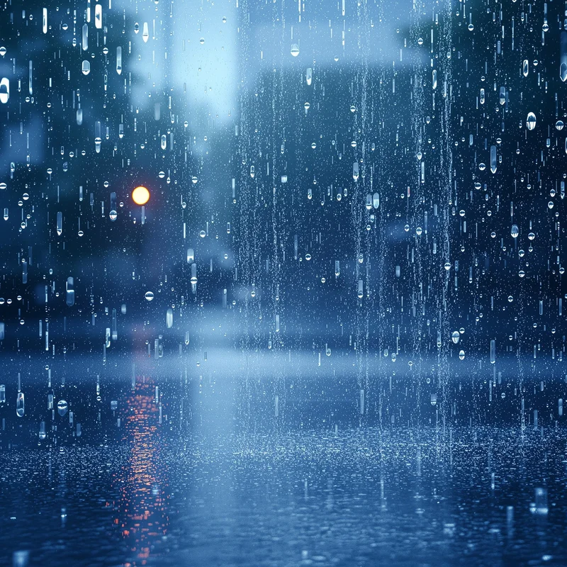 Gentle drizzle rain background