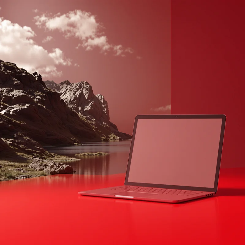 Balanced red background