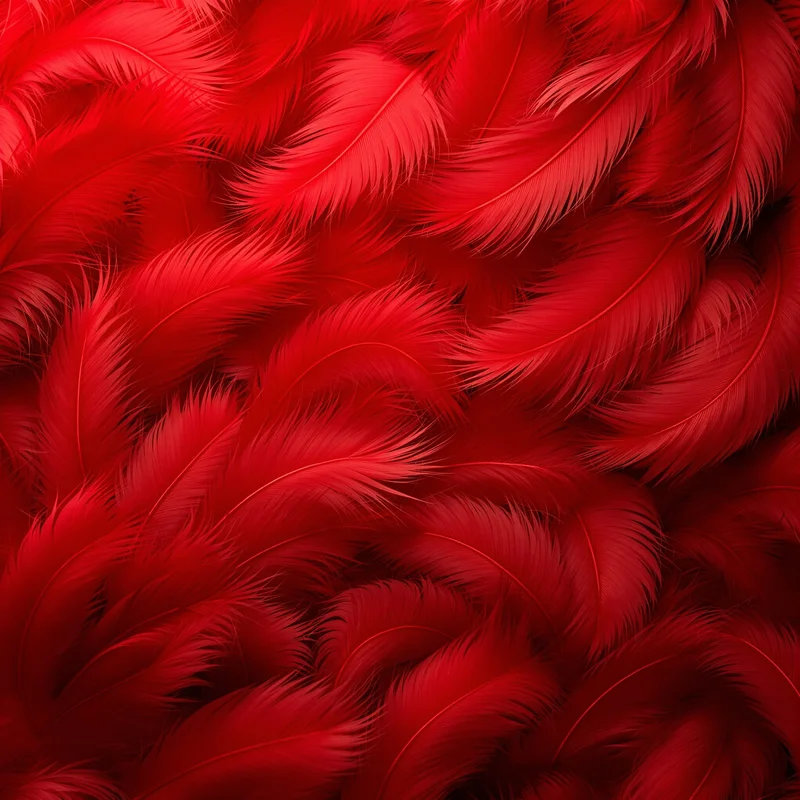 Red Feather Texture Background