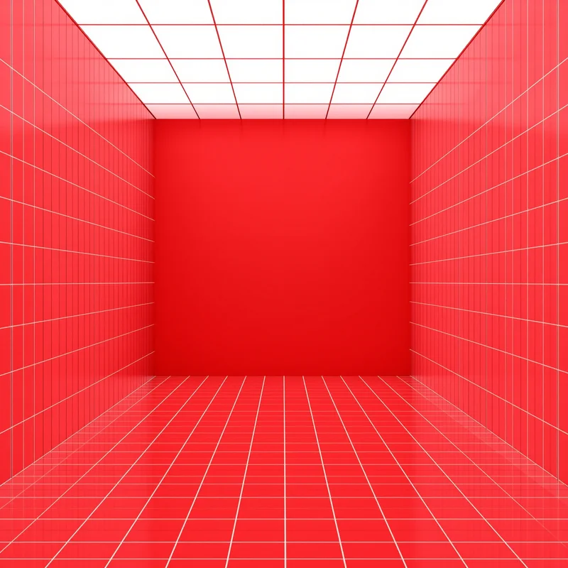 Red Grid Room Background
